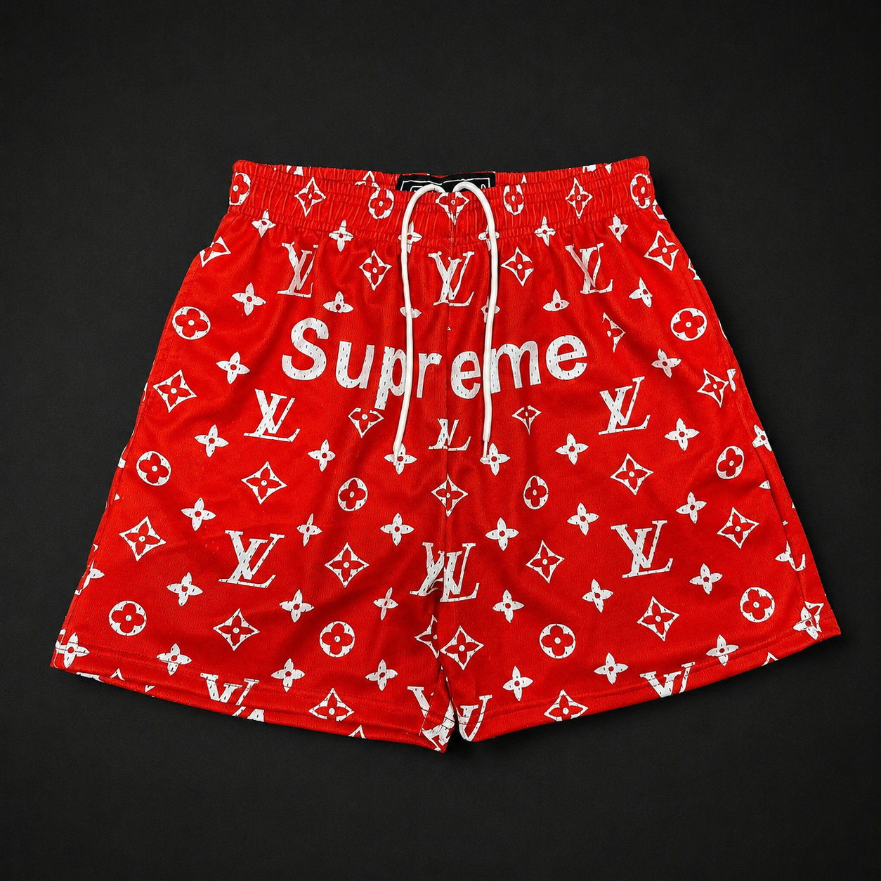 Signature Red Mesh Shorts – Unisex Summer Edition – Royalfits