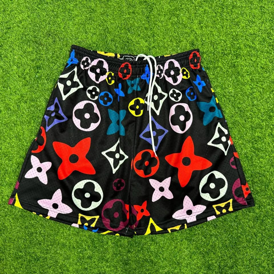 Multicolor Mesh Shorts – Unisex Premium Streetwear