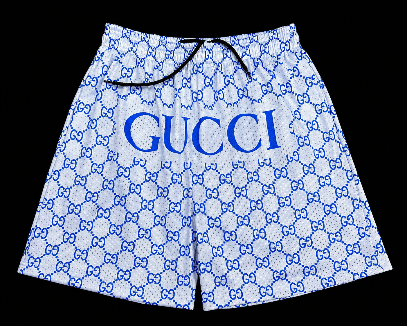 Blue Monogram Mesh Shorts – Unisex Premium Streetwear